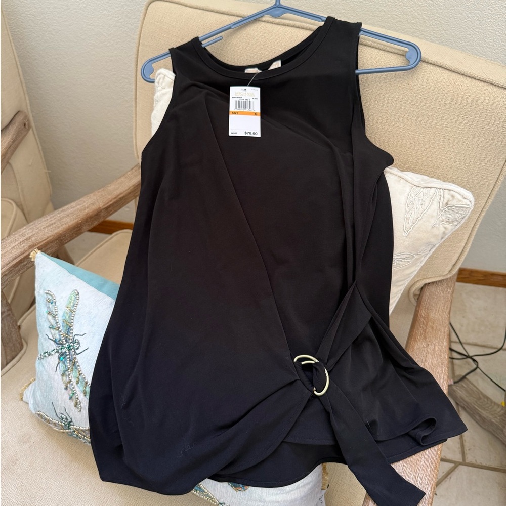 Michael Kors Black Sleeveless Top